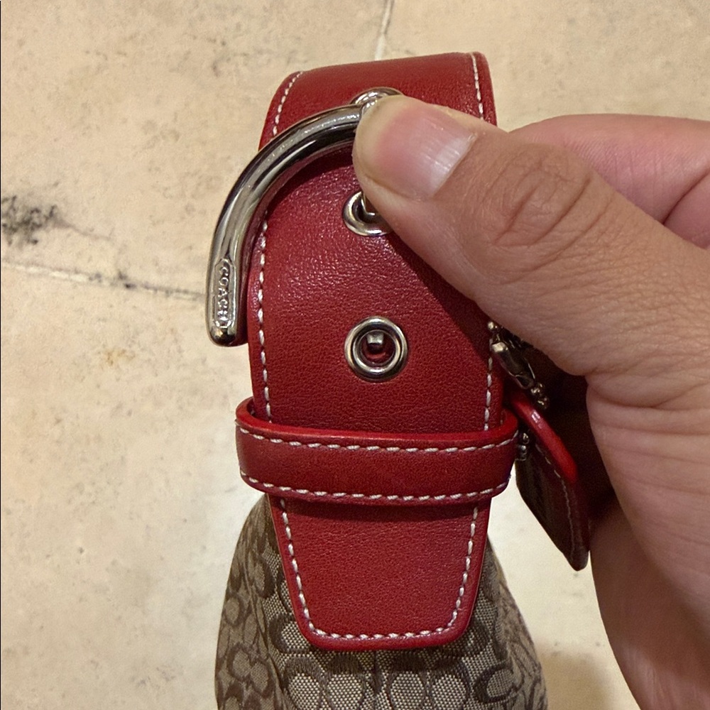 Vintage Y2K Coach Mini Signature Hobo Bag - Picture 4 of 12